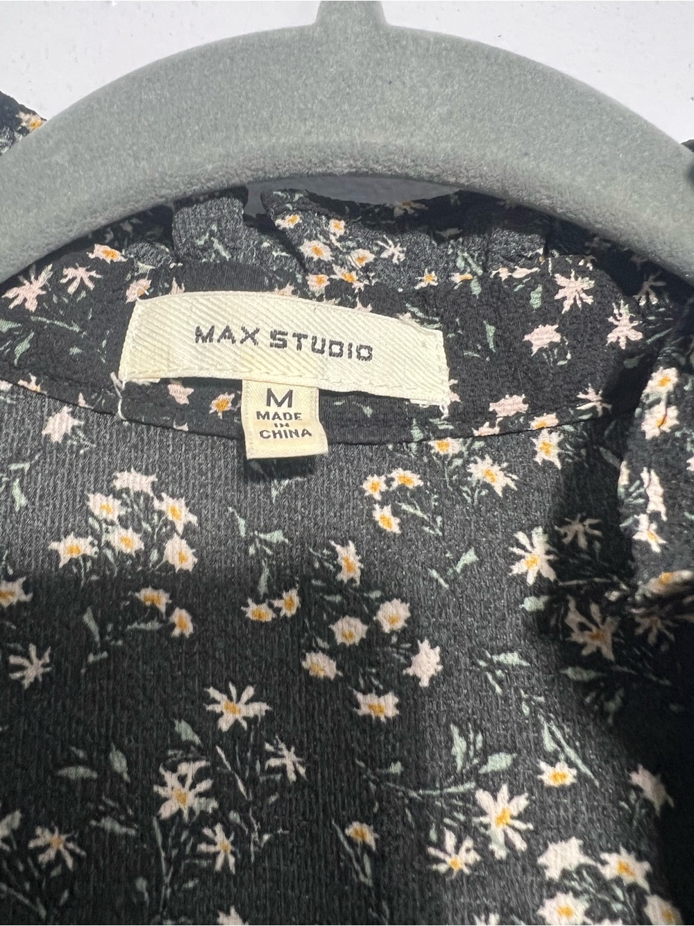 Max Studio Black Floral Tiered Maxi Dress - Picture 3 of 15